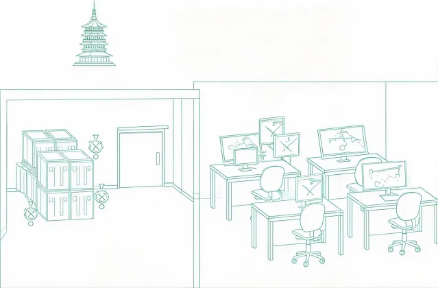 Map illustration for Nichia lighting support center